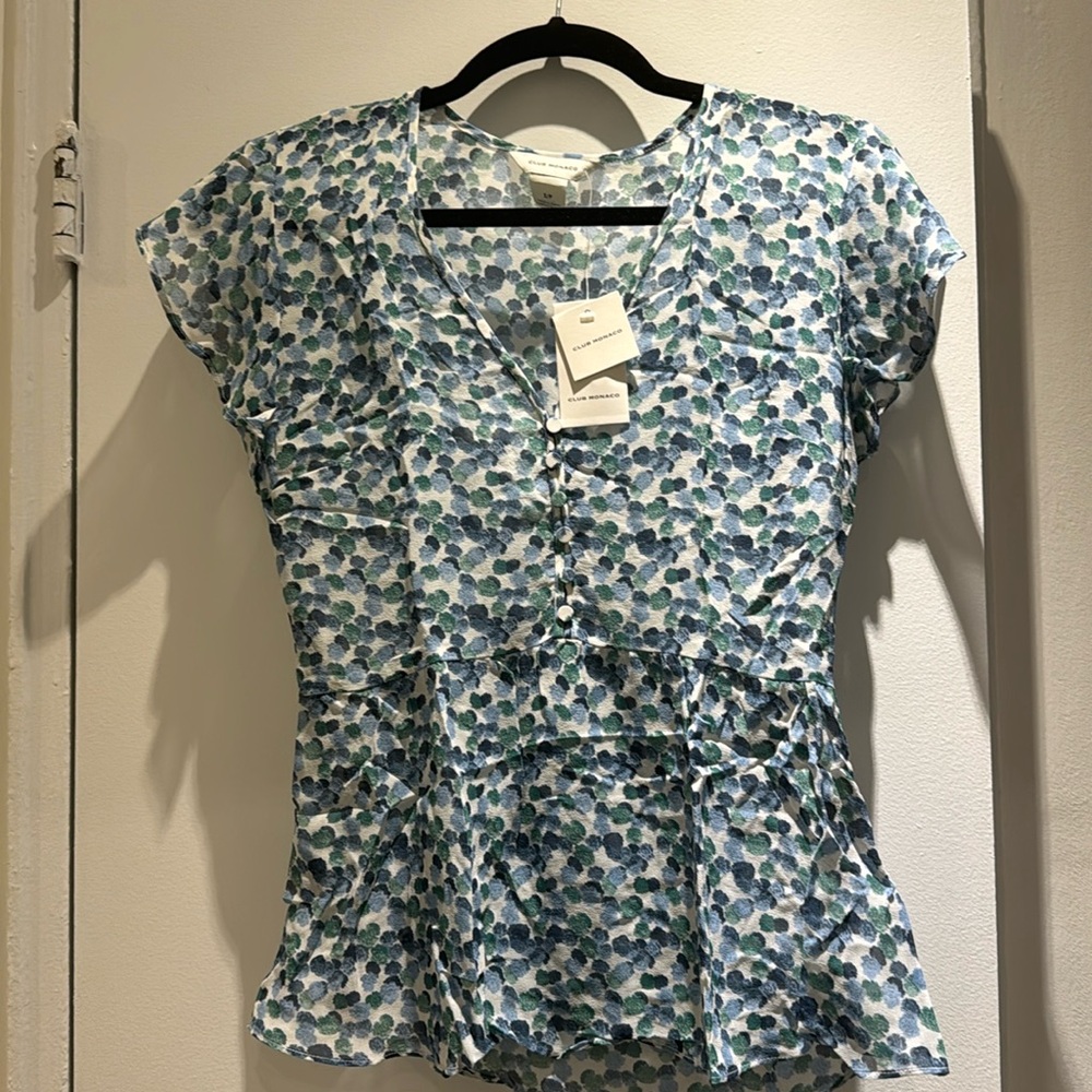 Club Monaco NWT silk top